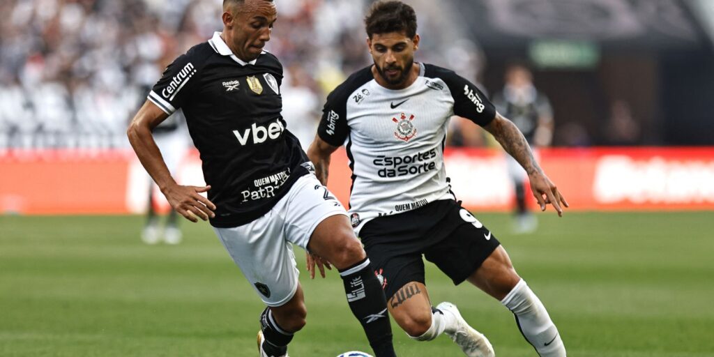 Corinthians e Botafogo empatam e estacionam na tabela do Brasileirão