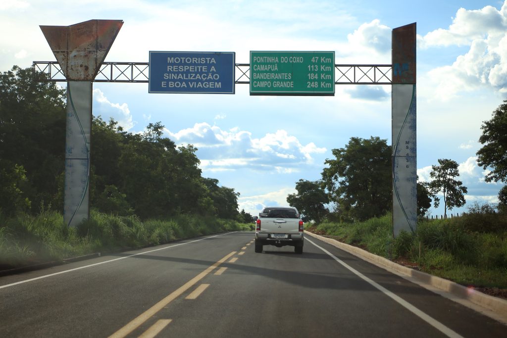 Na reta final, obra na MS-436 promove integração e impulsiona economia de Camapuã e Figueirão