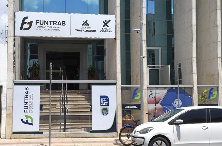 Fachada da Funtrab - Fundação do Trabalho de MS